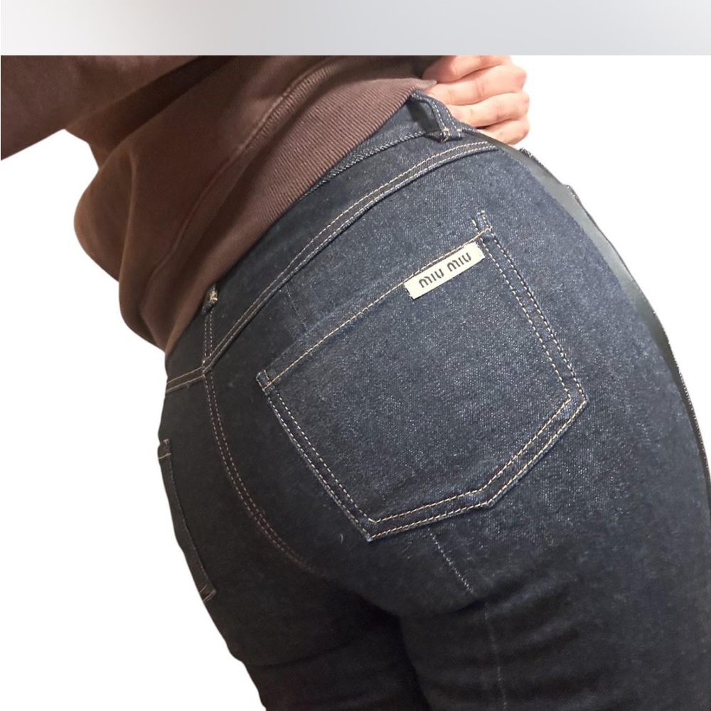 Miu Miu Dark Blue Denim Jeans
